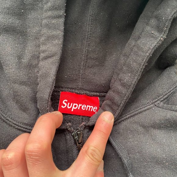 Supreme Hoodie Colorblock Black SIze Medium Zip Up - Picture 3 of 5